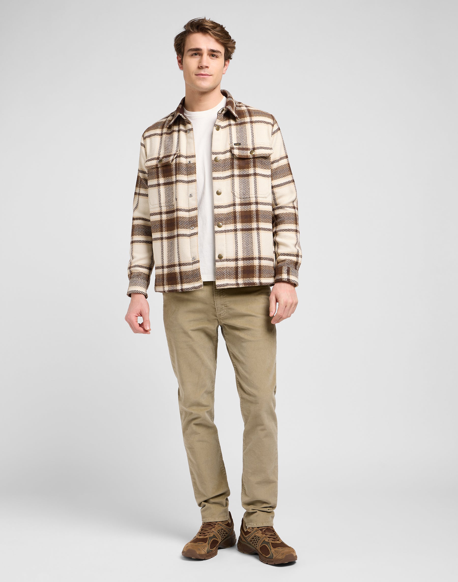 Relaxed Overshirt in Arabica Plaid Hemden Lee