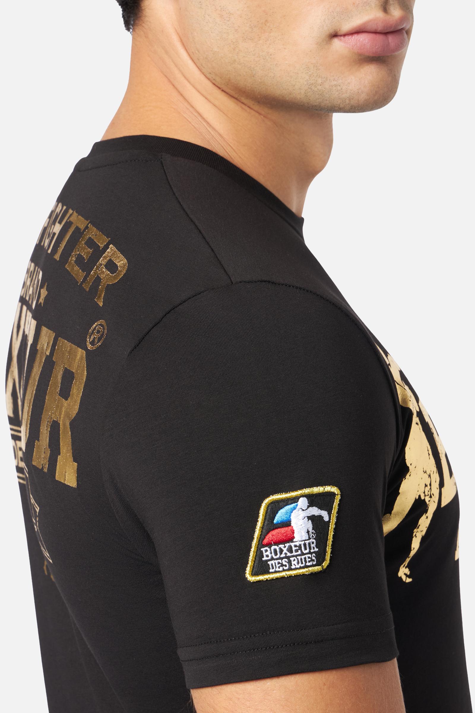 T-Shirt Boxeur Street 2 in Black-Gold T-Shirts Boxeur des Rues
