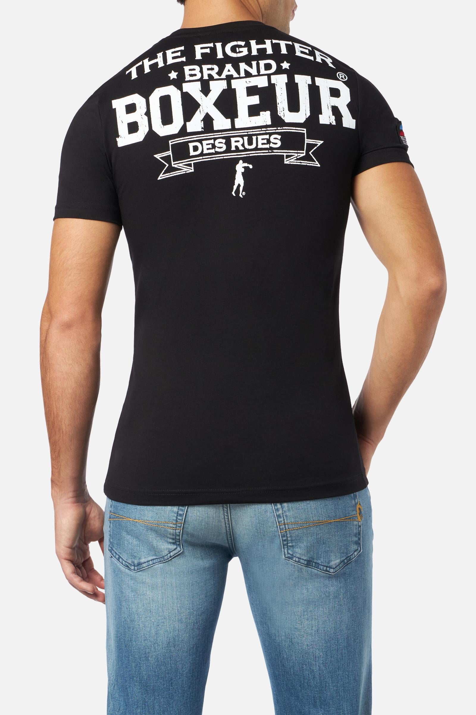 T-Shirt Boxeur Street 2 in Black-White T-Shirts Boxeur des Rues