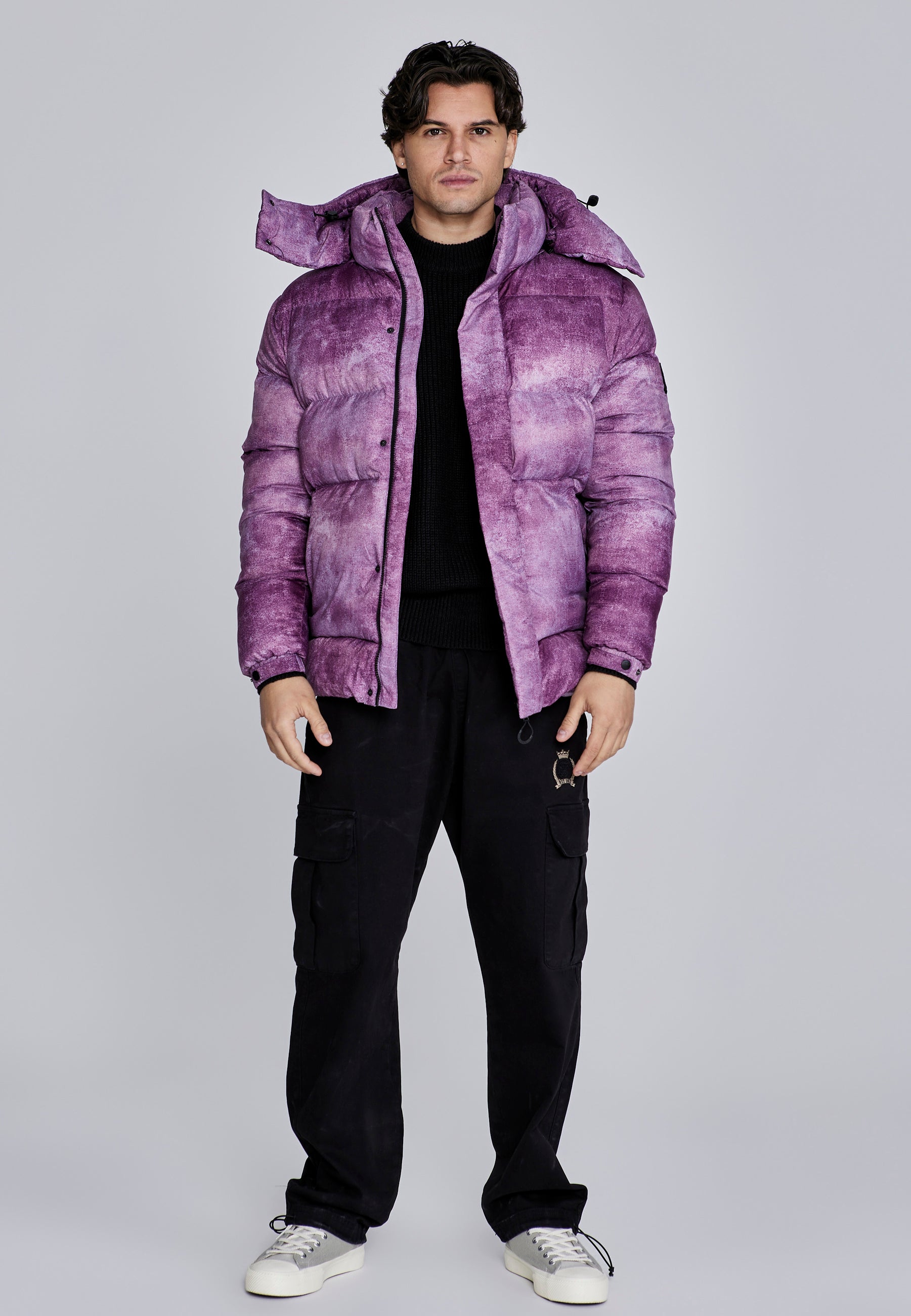 Puffer Jacket in Burgundy Jacken SikSilk