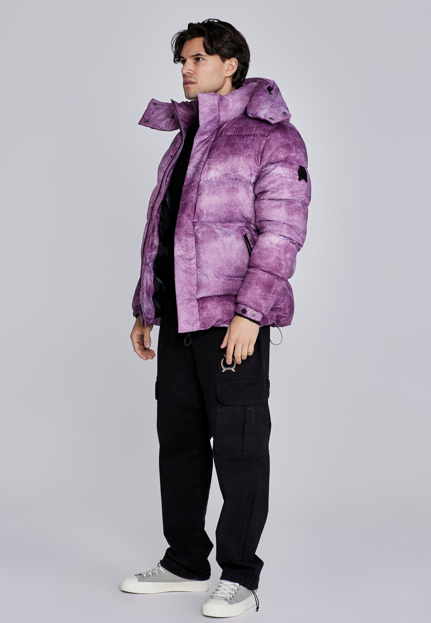 Puffer Jacket in Burgundy Jacken SikSilk