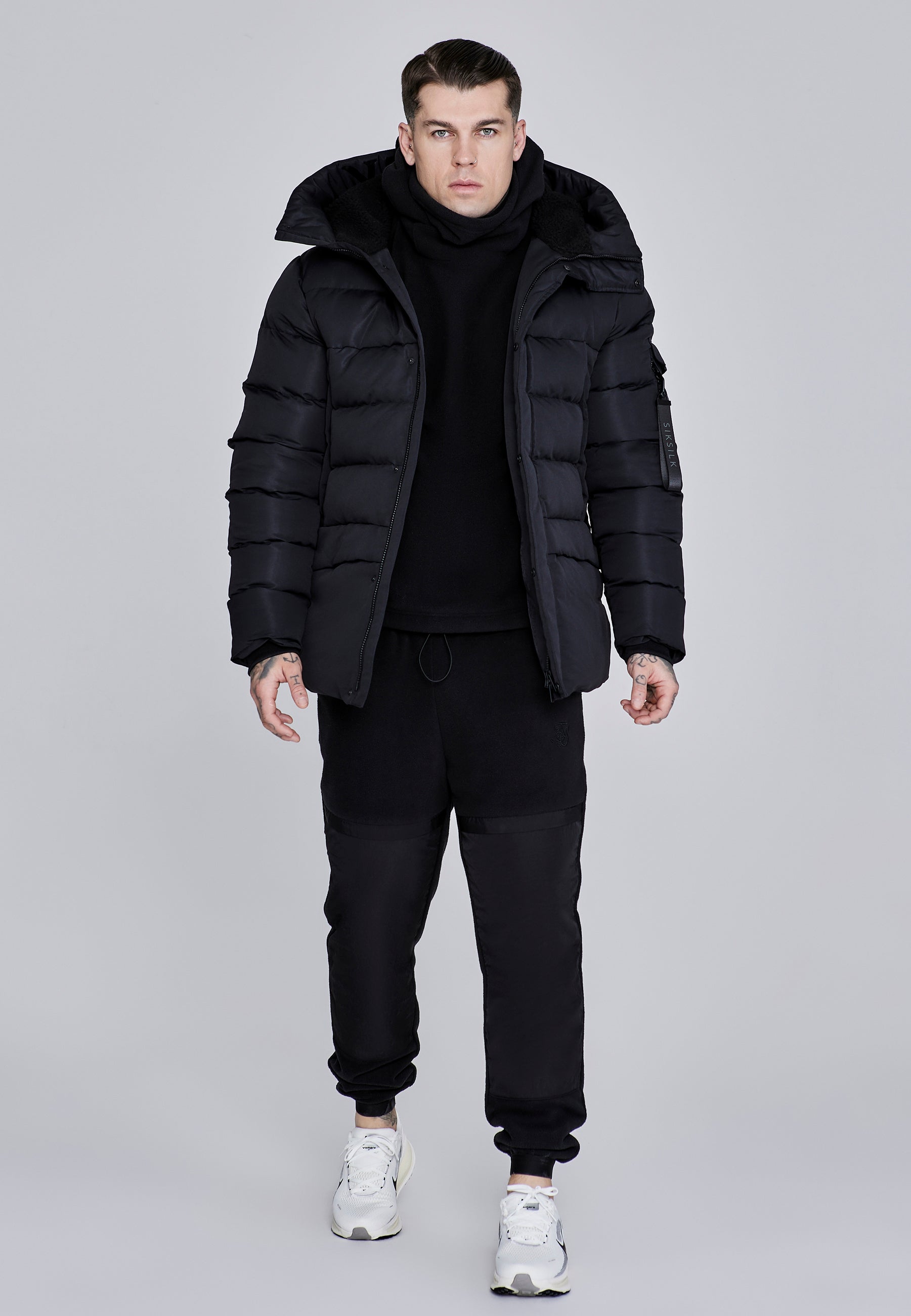 Parka in Black Jacken SikSilk