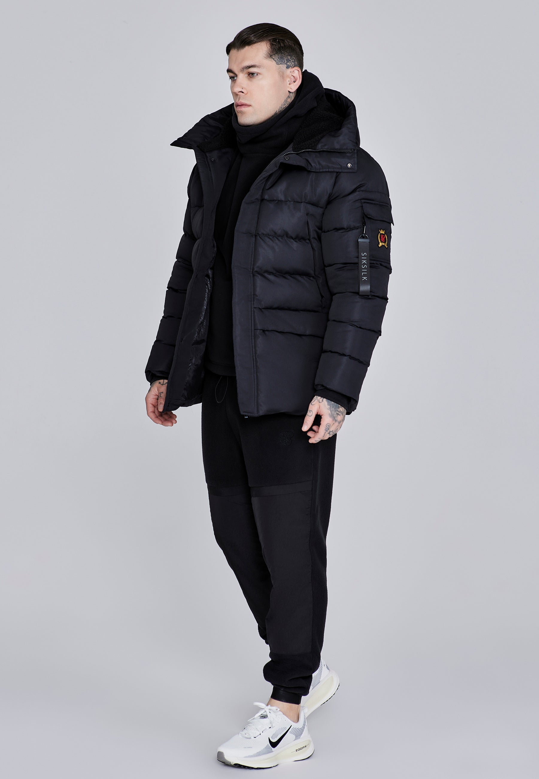 Parka in Black Jacken SikSilk