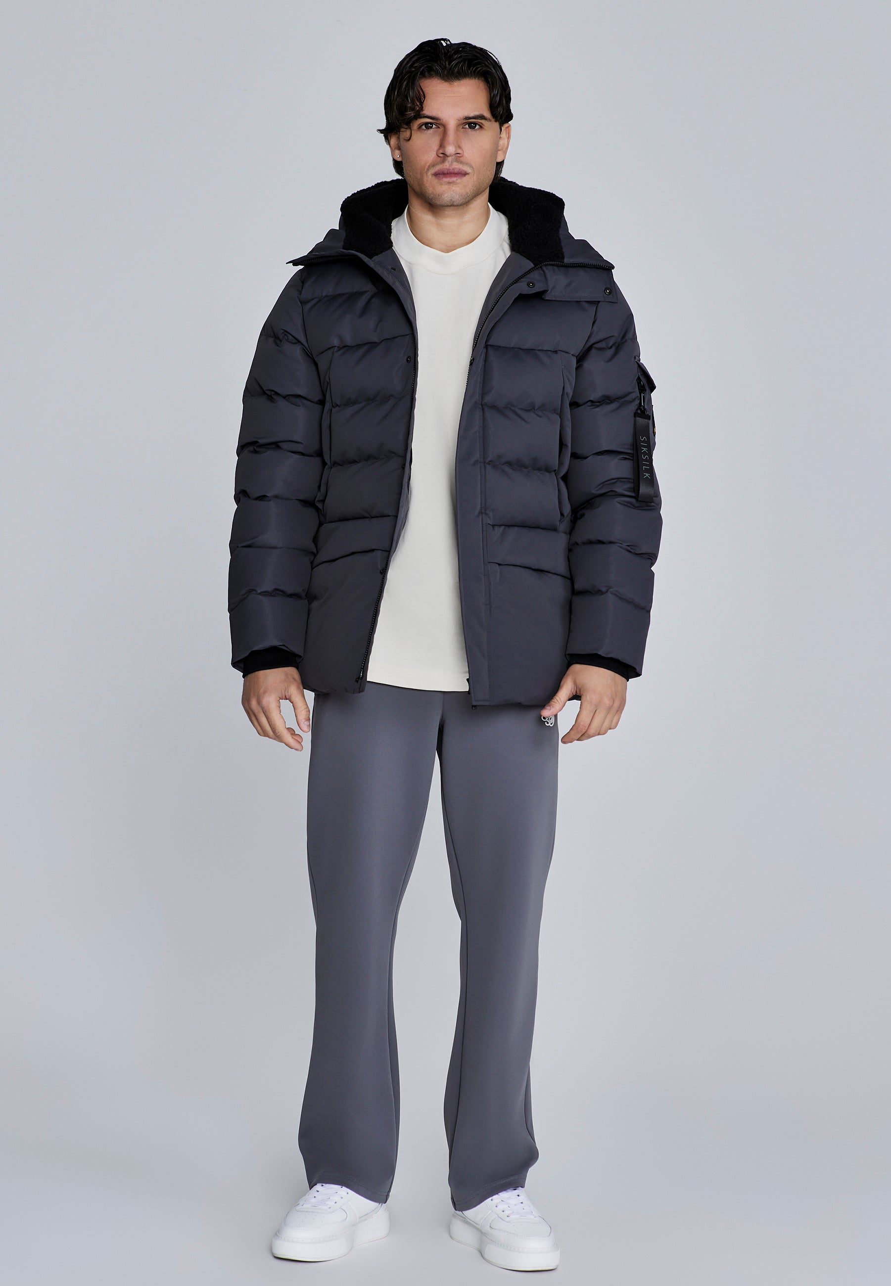 Parka in Grey Jacken SikSilk