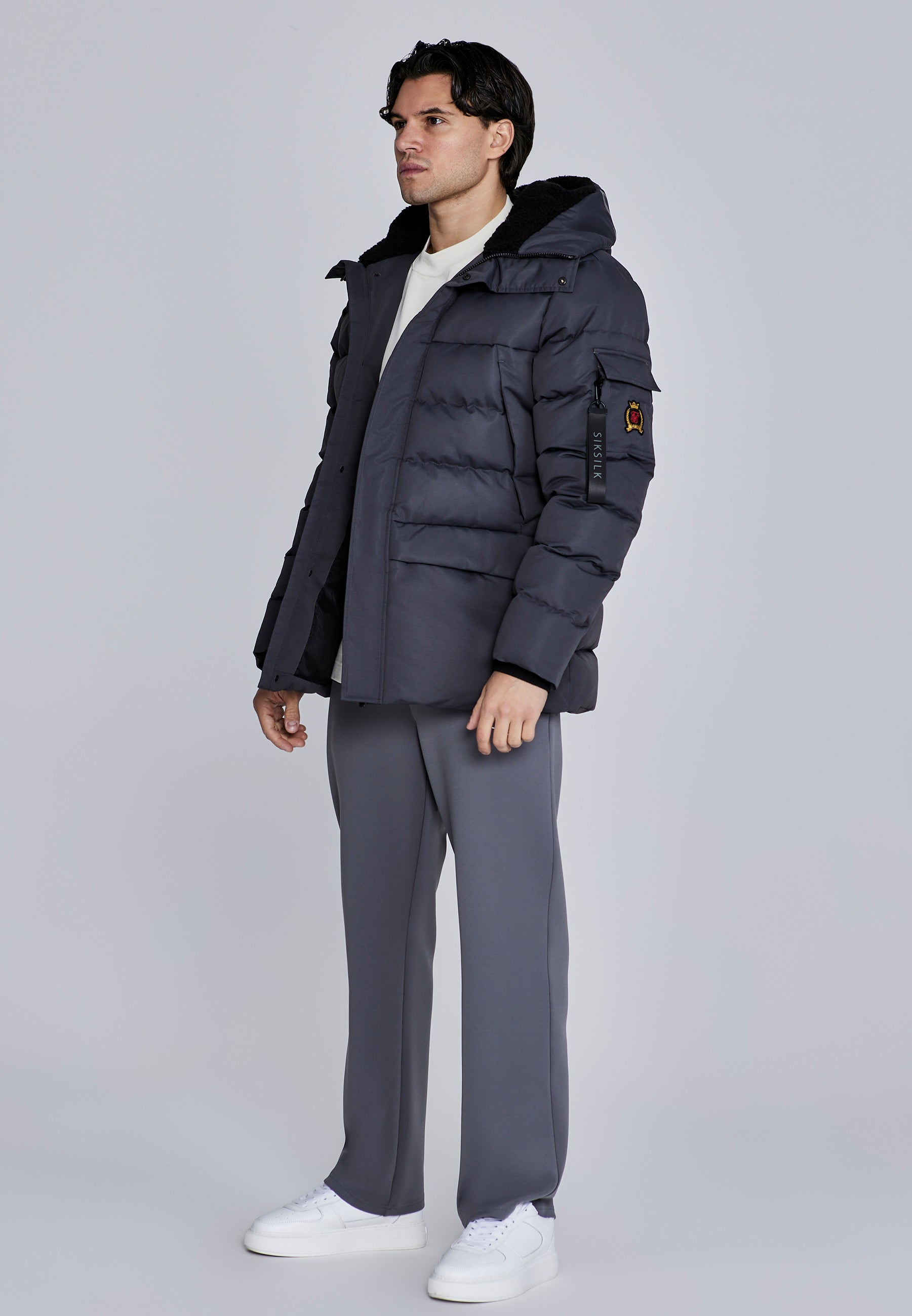 Parka in Grey Jacken SikSilk