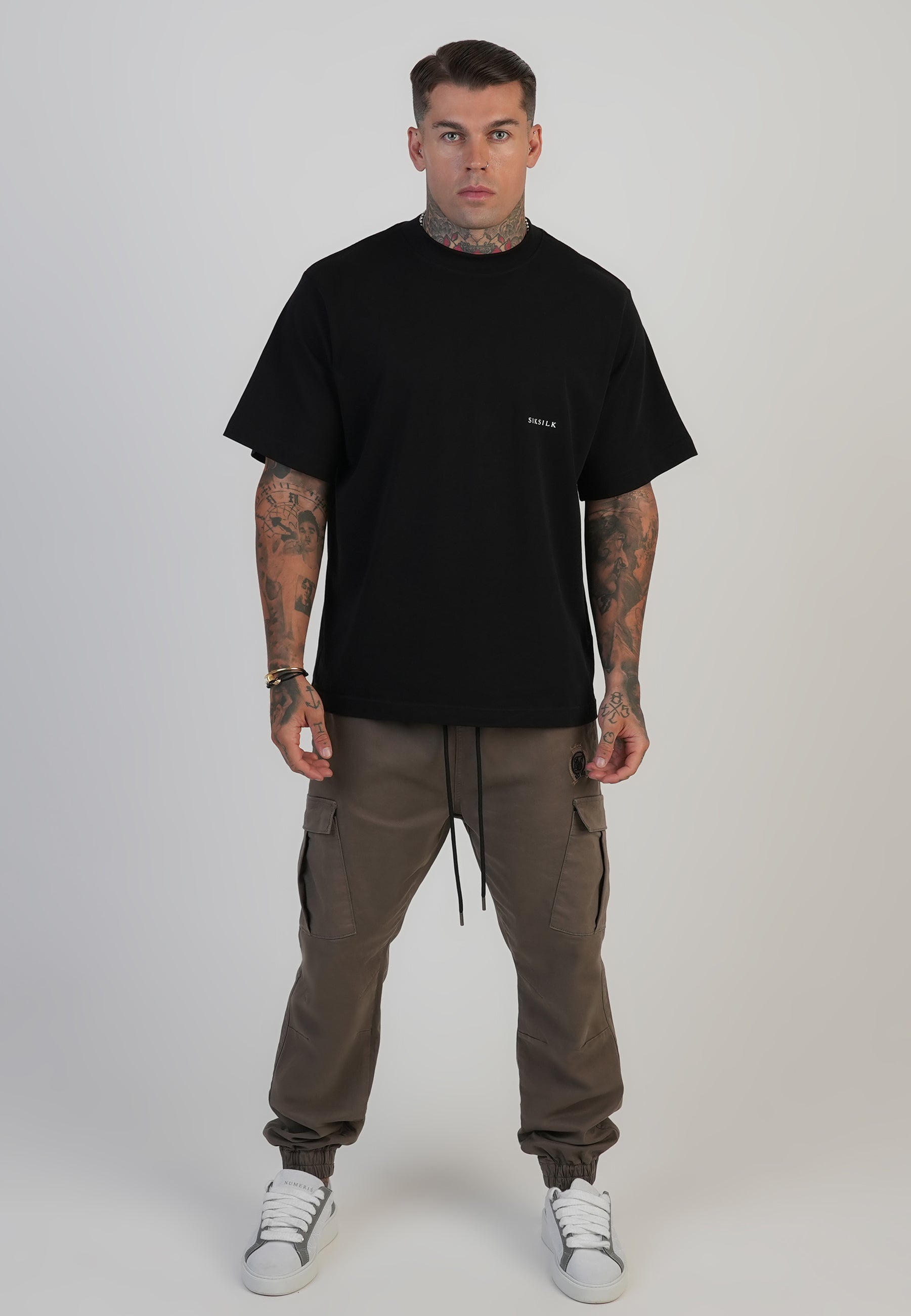 Slim Fit Cargos in Brown Hosen SikSilk