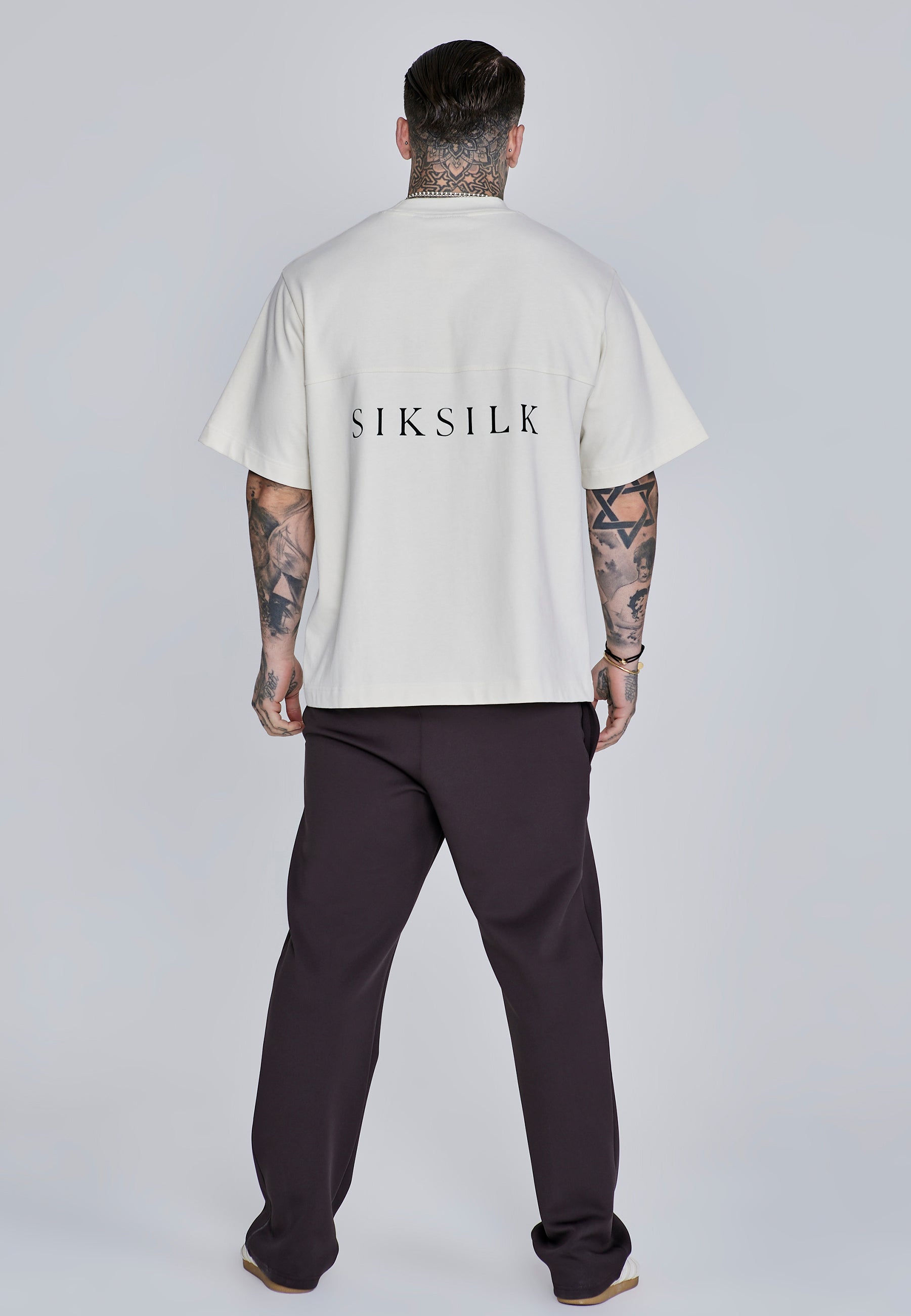 Essentials Poly Track Pants in Brown Hosen SikSilk